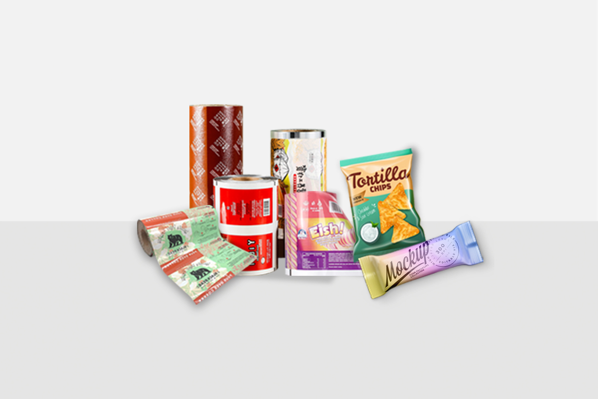 Printed packaging roll films